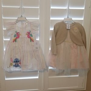 Girls 18-24 month Disney Store dresses. NWT!!